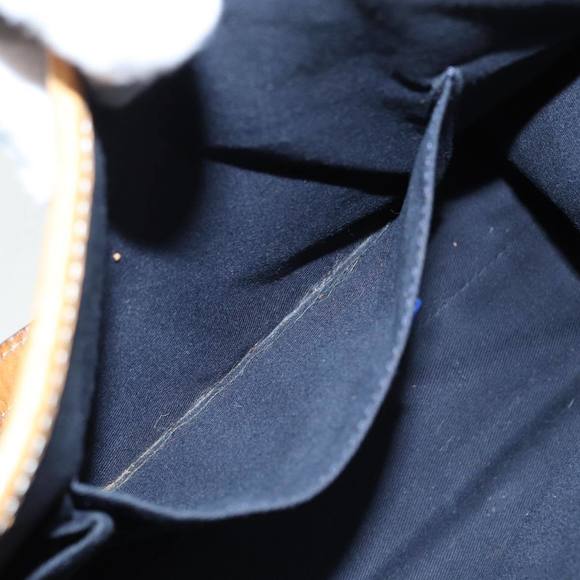 BURBERRY Nova Check Blue Label Hand Bag Canvas Navy Beige Auth ti2002 - Picture 12 of 16